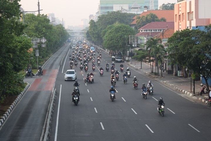 Sepeda Motor Juga Dikenakan Tarif ERP saat Melewati Jalan Berbayar.  Sumber foto : Pixabay