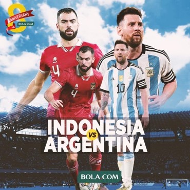 Ini Dia Harga Tiket Pertandingan Indonesia vs Argentina!   (Sumber foto : Bola.com)