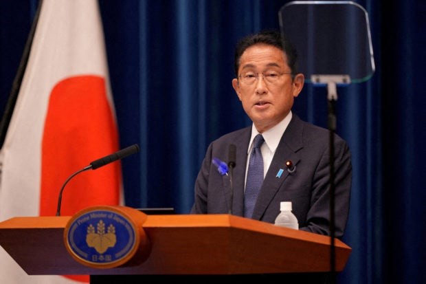 PM Kishida of Japan will visit the Philippines on November 3–4. (Photo from INQUIRER.net)