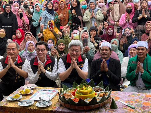 花蓮縣政府為印尼移工們，舉辦開齋節祈福活動 圖／花蓮縣政府提供