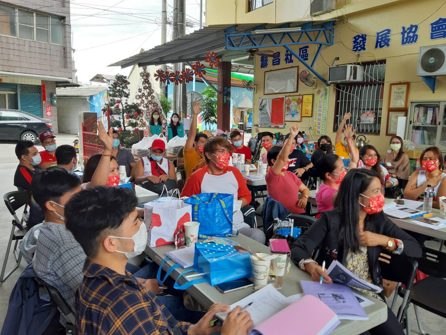 The Pingtung County Government regularly announces decrees to the migrant workers. Photo/Provided by Pingtung County Government