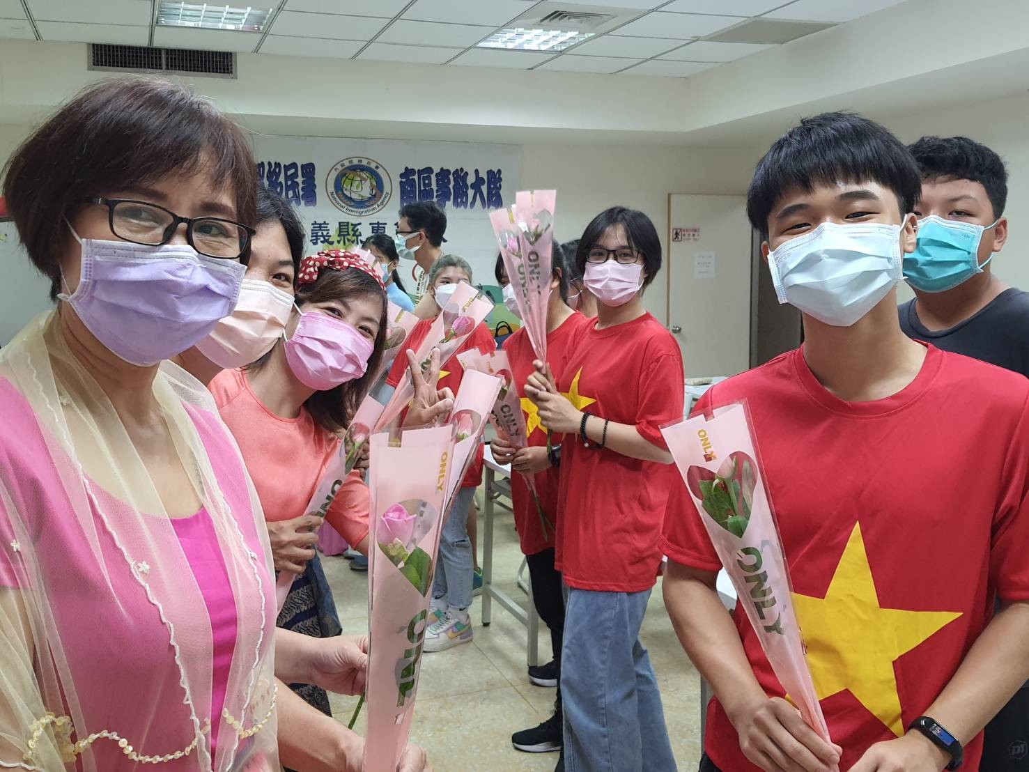 移民署邀新住民及其子女歡慶越南婦女節。 圖／嘉義縣服務站提供