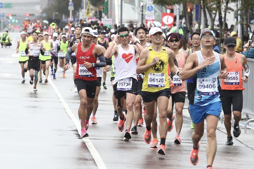 2021 Taipei Marathon, no masks required for runners during the race.  (Photo/Retrieved from the台北馬拉松 Facebook)