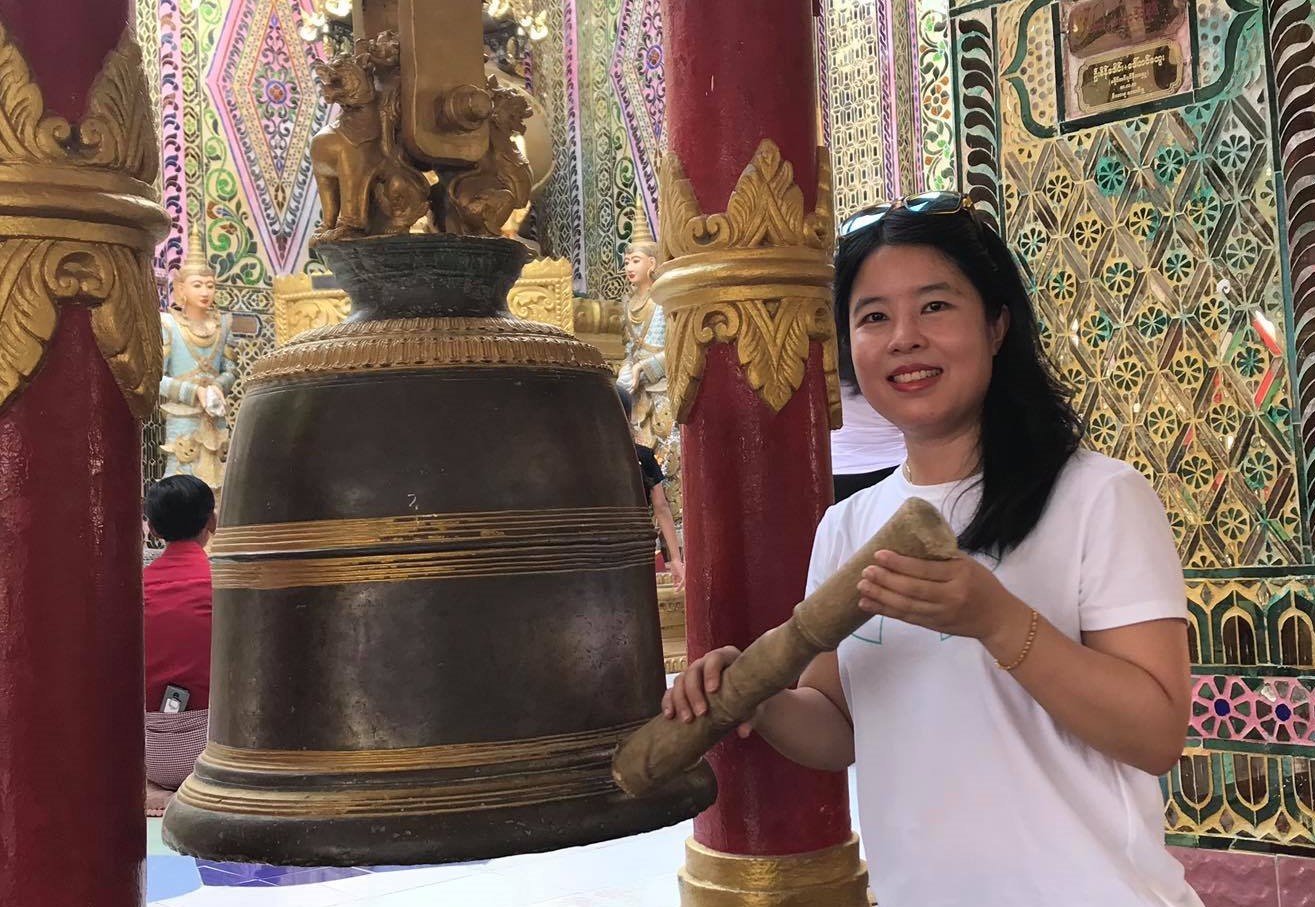 Gao Mei Jing, a teacher who has graduated from the best school in Myanmar, " University of Yangon - Department of Geology" (Photo / Provided by Gao Mei Jing)