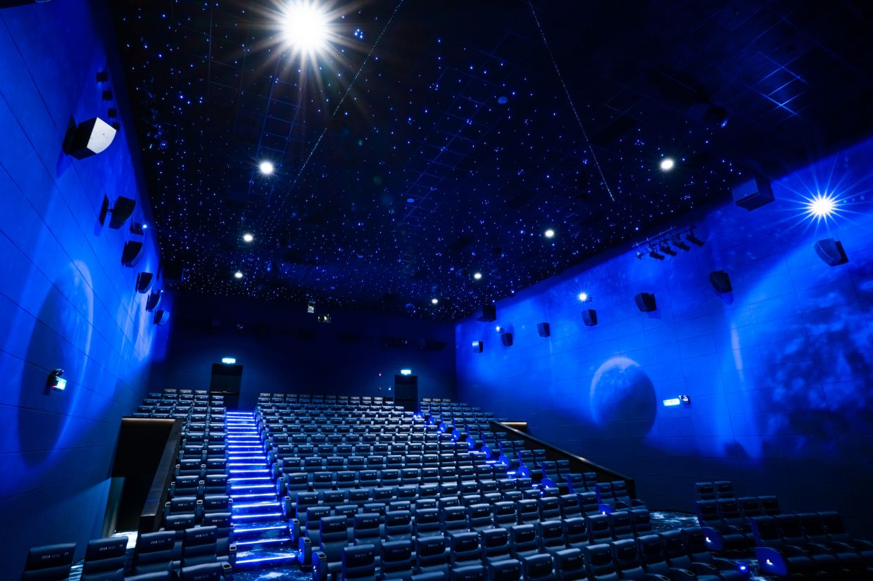 Dadi Cinema's Star-Max Hall uses laser technology to give the hall a space theme. (Photo / Provided by The Star, Handout)
