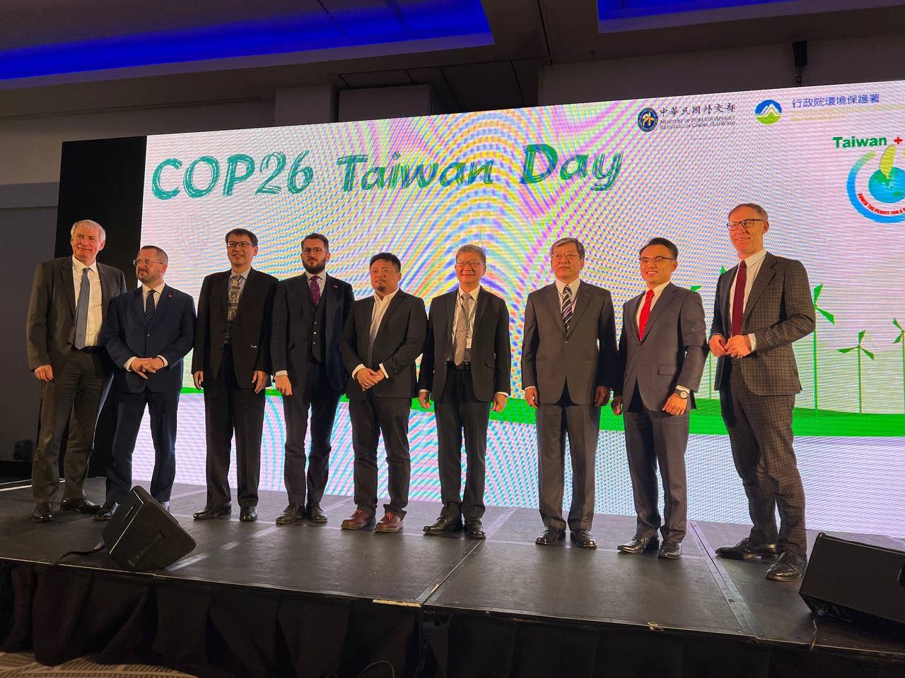 駐英國台北代表處亦前往格拉斯哥舉辦「台灣日」（Taiwan Day）。（圖／翻攝自駐英國台北代表處臉書）