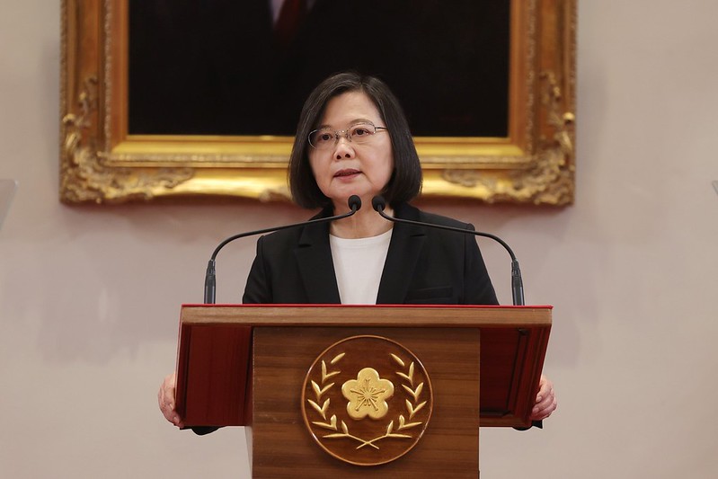 Tsai Ing-wen berharap dapat membuktikan kepada masyarakat internasional bahwa Taiwan mampu dan mau berkontribusi secara profesional. Sumber diambil dari Istana Kepresidenan.