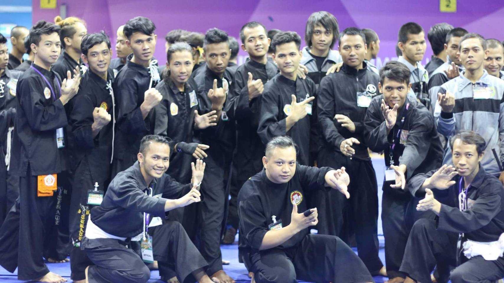 馬祺度曾多次參加印尼武術競賽（照片提供：馬祺度）