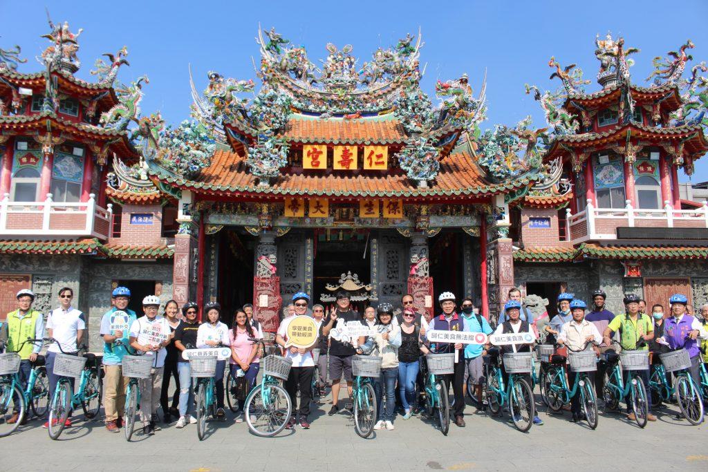 “Foreigners riding on Be-bike, travel & eat at Gueiren” organized by Gueiren District Office. (Photo / Provided by the Gueiren District Office)