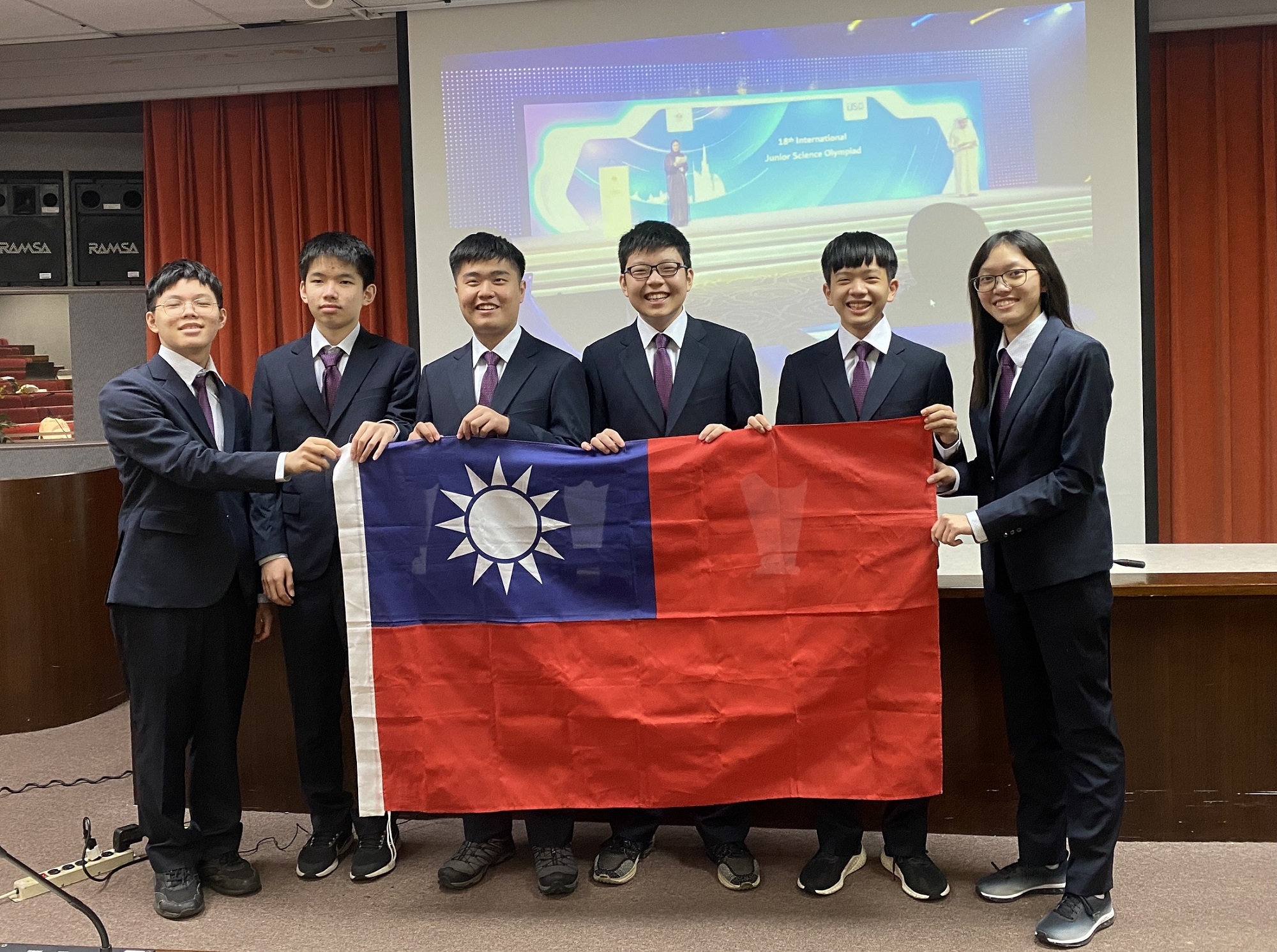 Taiwanese students achieved outstanding results in the 18th International Junior Science Olympiad (IJSO). (Photo / Provided by MOE)