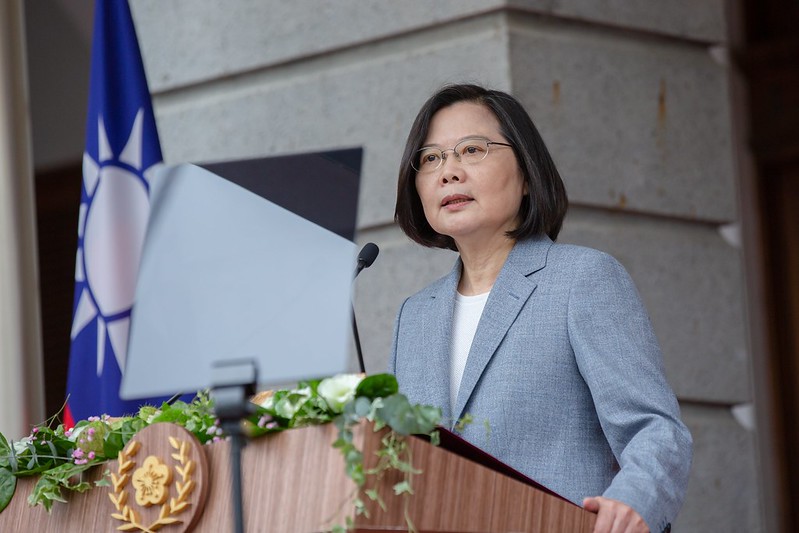 Tsai Ing-wen terpilih sebagai peringkat ke-9 di antara 100 wanita paling berpengaruh di dunia. Sumber: Diambil dari Istana Presiden