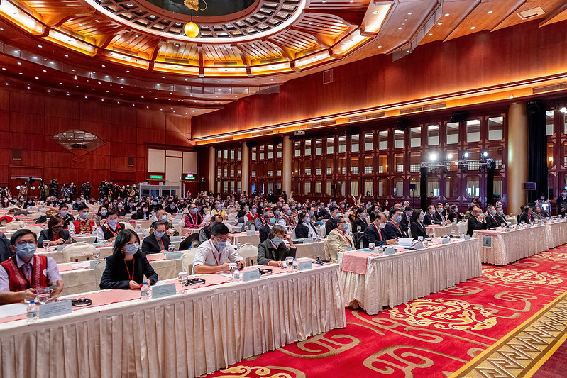 The Austronesian Forum is held every two years, and t American Institute in Taiwan (AIT) participated in the meeting for the first time. (Photo / Provided by the Office of the President)