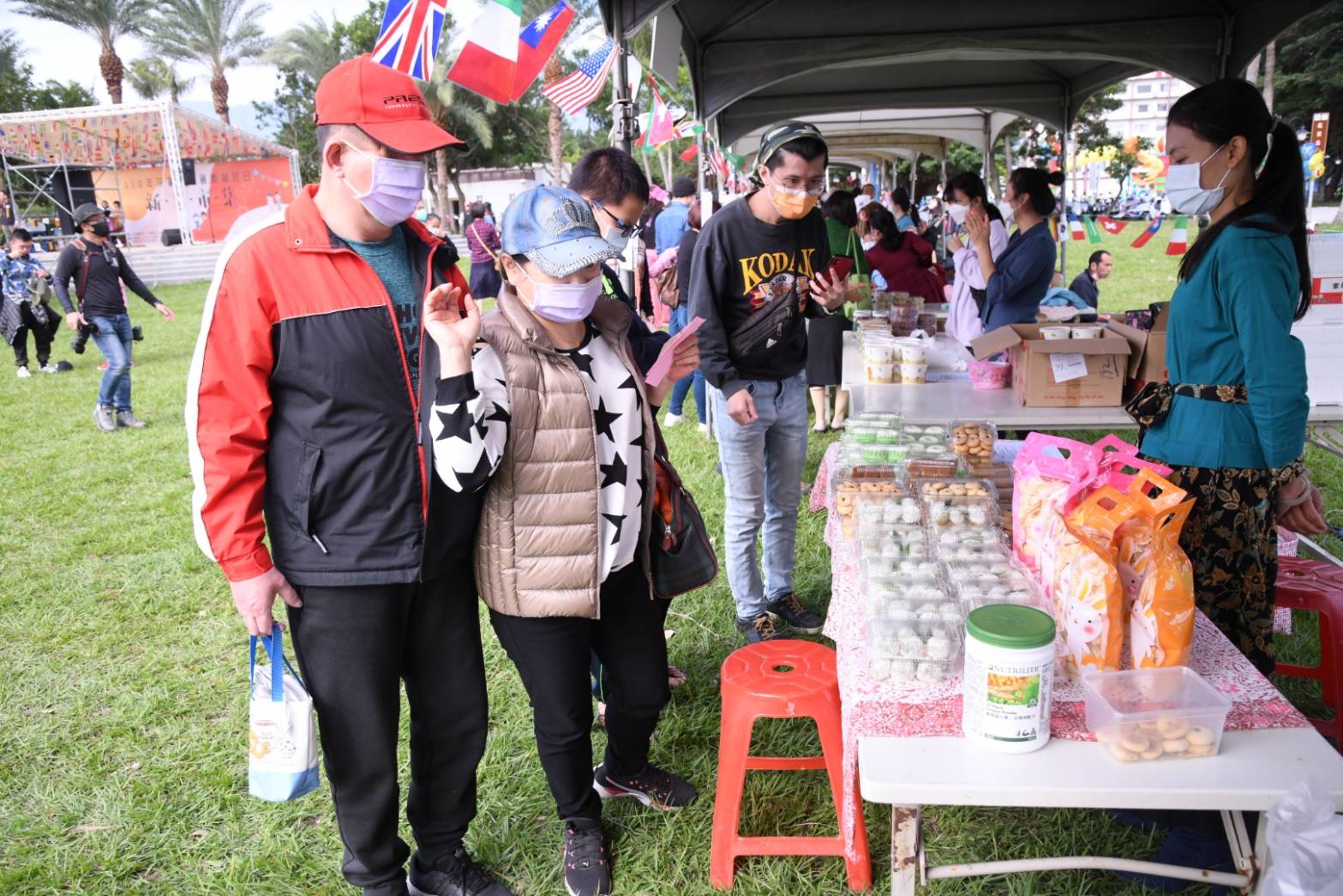 New Immigrants Center and New Immigrants’ Community Service Station also organized cultural experience activities. (Photo / Provided by the Hualien County Government)