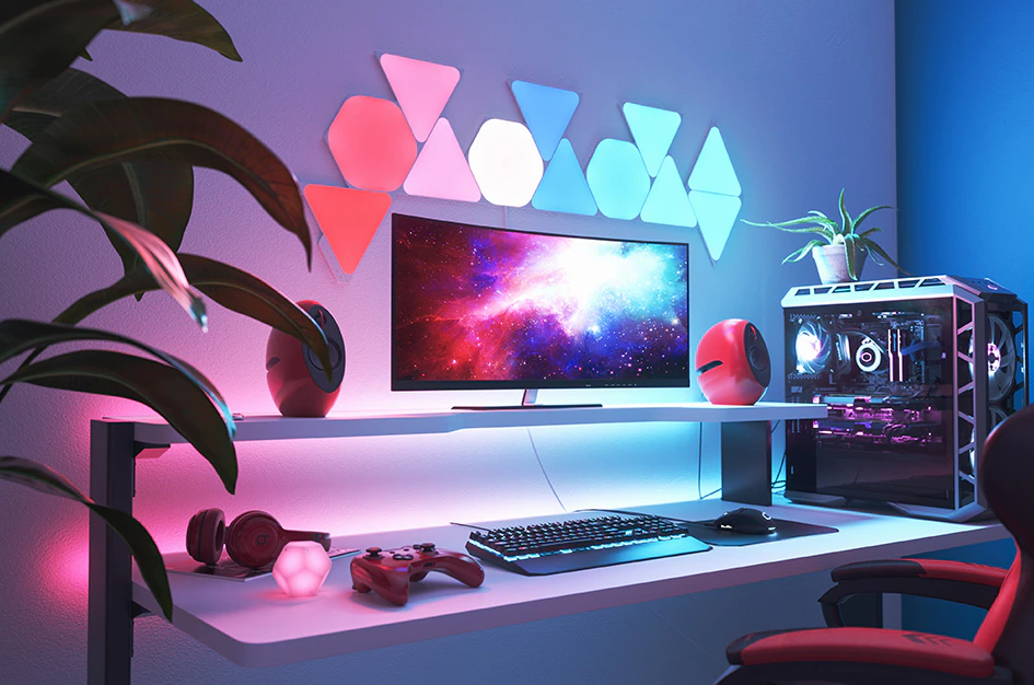 Nanoleaf's Shapes line is targeted at gamers and streamers. (Source from ABS-CBN News )
