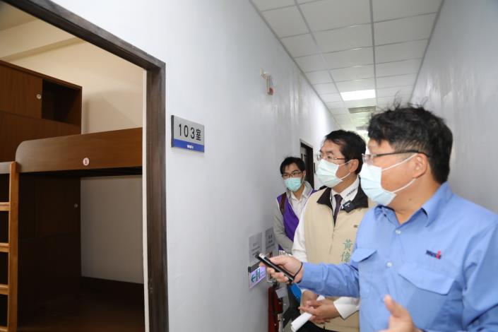 台南市移工宿舍已提前完成防疫視察。 圖／台南市府提供