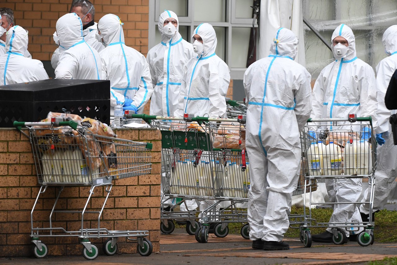 Australian authorities put 4 major cities on lockdown, affecting millions of people. Picture/Reproduced from European Pressphoto Agency