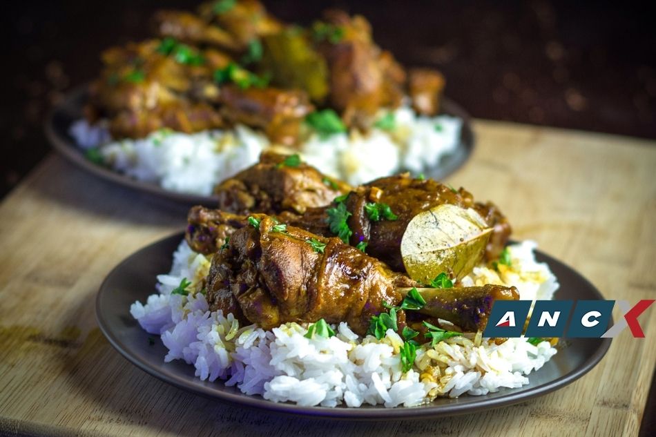Chicken Adobo over rice. (Source from ABS-CBN)