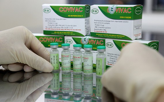 Vắc xin COVIVAC của Viện Vắc xin và Sinh phẩm Y tế (IVAC) đã hoàn thành thử nghiệm lâm sàng giai đoạn 1. (Nguồn ảnh: Thông tấn xã Việt Nam)