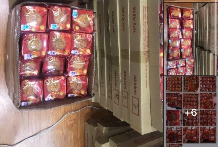  The Kaohsiung City Special Task Force discovered that Ho was posting information about selling Vietnamese mooncakes on the Internet. (Photo/Provided by the Kaohsiung City Special Task Force)