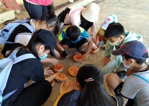 Penghu leads the children of new immigrants to learn about Taiwan's agricultural products. Photo/Provided by the Social Affairs Department of Penghu County Government