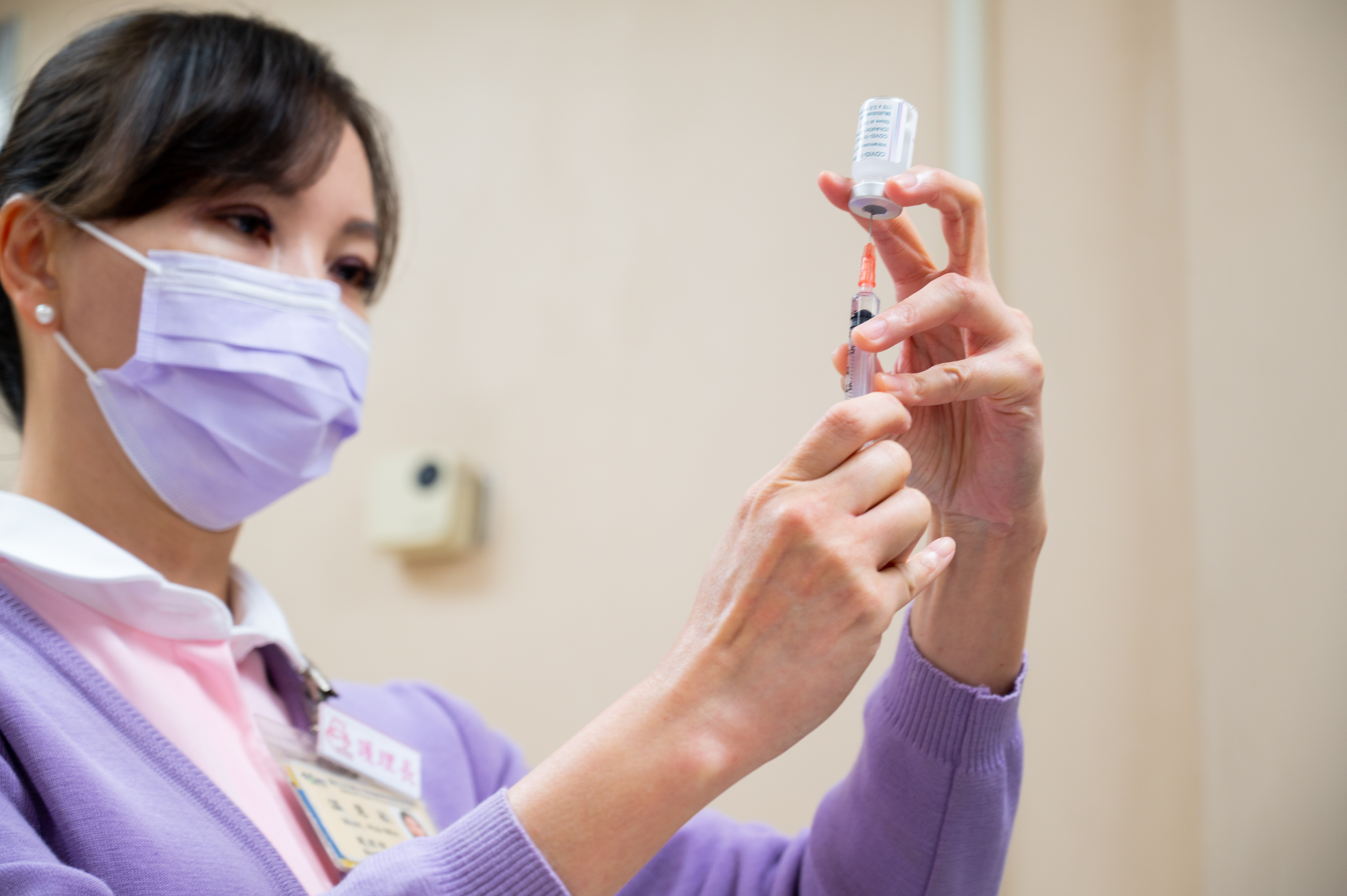 台灣第二劑疫苗覆蓋率有望拚3成。 圖／行政院提供