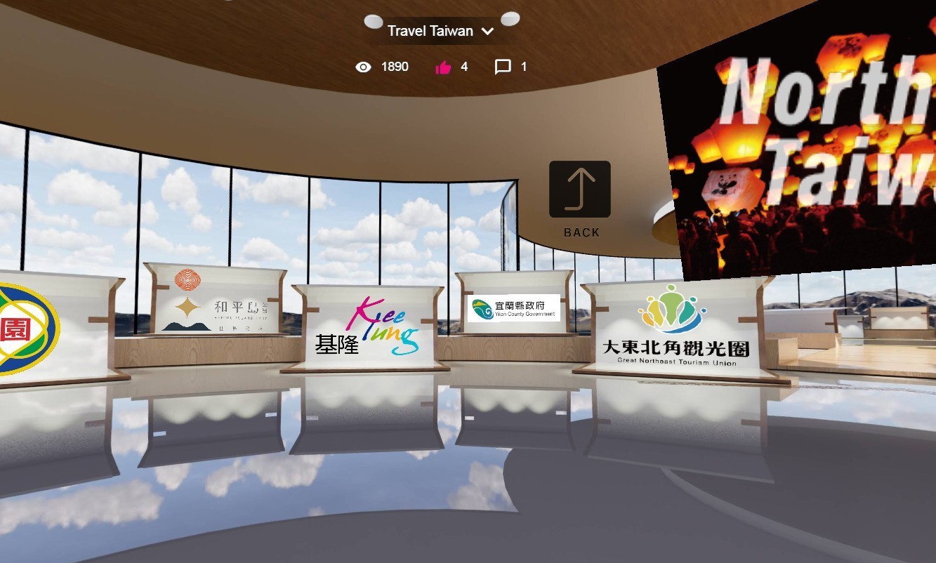 "Paviliun Taiwan Online" dibuka untuk menelusuri dan menjelajahi. Sumber: Diambil dari Biro Pariwisata