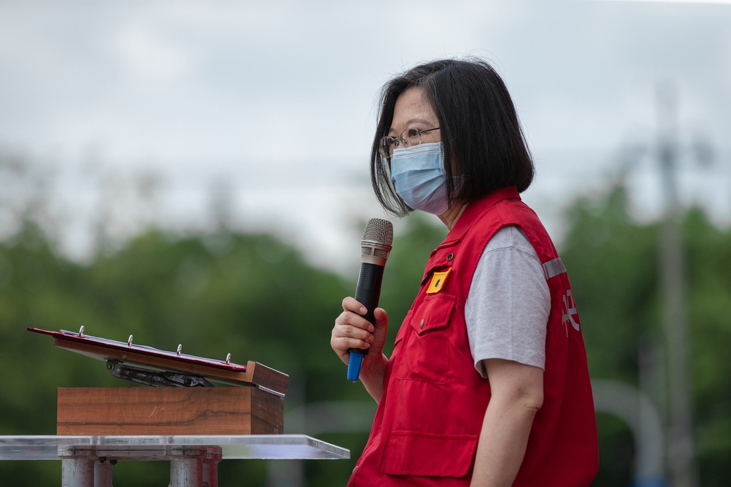 Tsai said Taiwan has turned the lessons learned from the earthquake into improvements in disaster prevention, including the development of better infrastructure and technology. (Photo / Provided by the Office of the President)