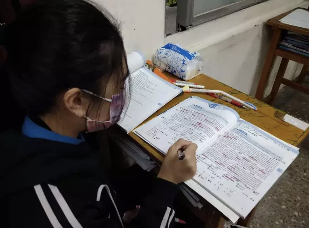 Dưới sự hỗ trợ của nhà trường đã tìm được giáo viên người Việt Nam giúp Trần Phúc Hằng phụ đạo sau giờ học trên lớp, dần dần em mới có thể theo kịp chương trình học. (Nguồn ảnh: Trường THPT công lập Cơ Long)