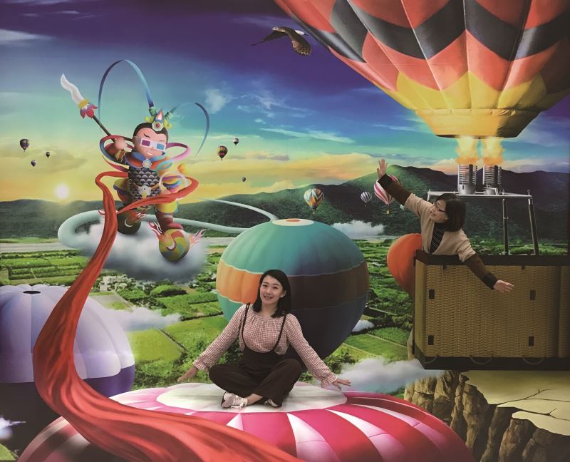Instalasi Festival Balon Udara Internasional Taiwan di Pameran Seni 3D. Sumber: Kementerian Kebudayaan