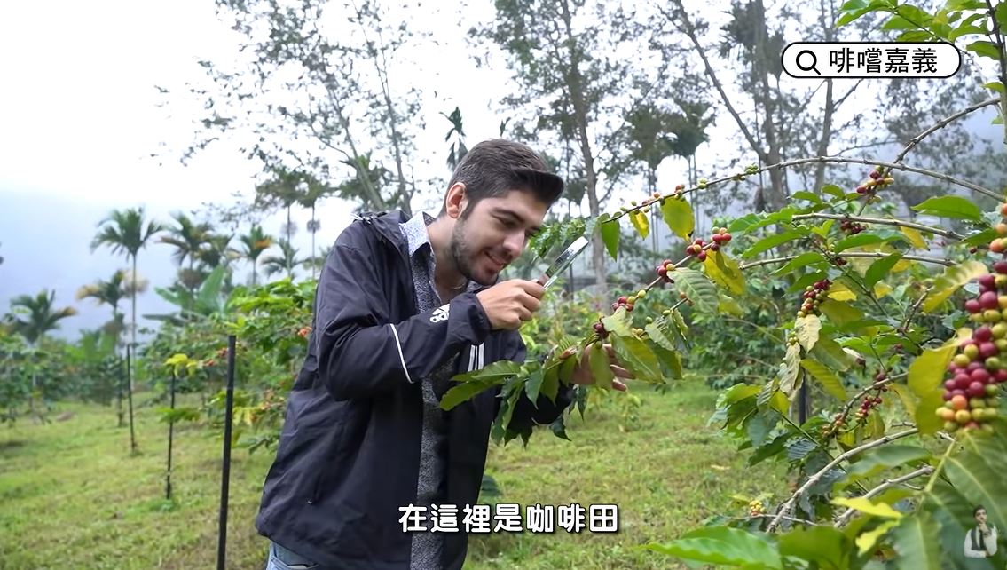 Tolga Erdoğan visited numerous coffee estates in Chiayi. (Photo / Authorized & Provided by Best Of Taiwan - 圖佳)