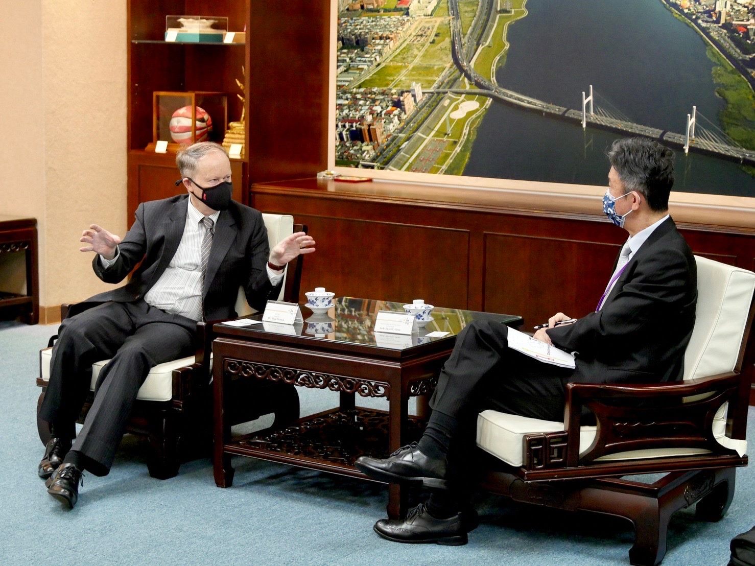 Marl Pearson wishes to promote exchange between Taipei City and Wellington. (Photo / Provided by Taipei City Government)