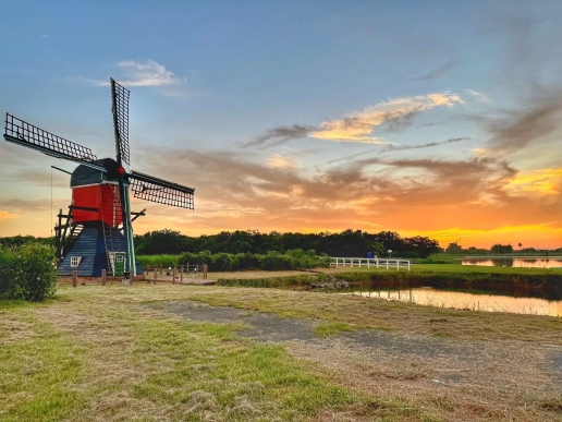 Pemandangan alam dan ciri khas lanskap luar negeri di Desa Belanda Deyuanpi, Liuying, Tainan (Gambar/sumber: Pemerintah Kota Tainan dan Toke Lifestyle Magazine)