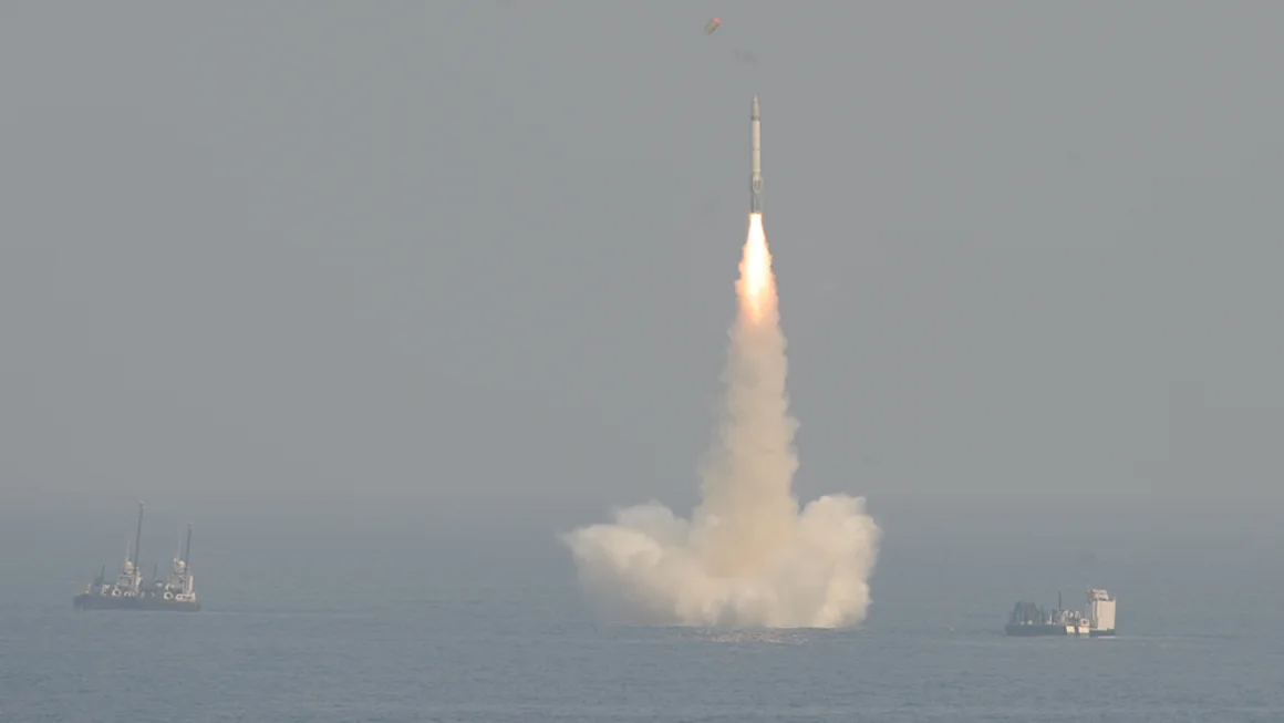 India tested its medium-range submarine-launched ballistic from a secret location in the Bay of Bengal.  Pallava Bagla/Corbis News/Getty Images