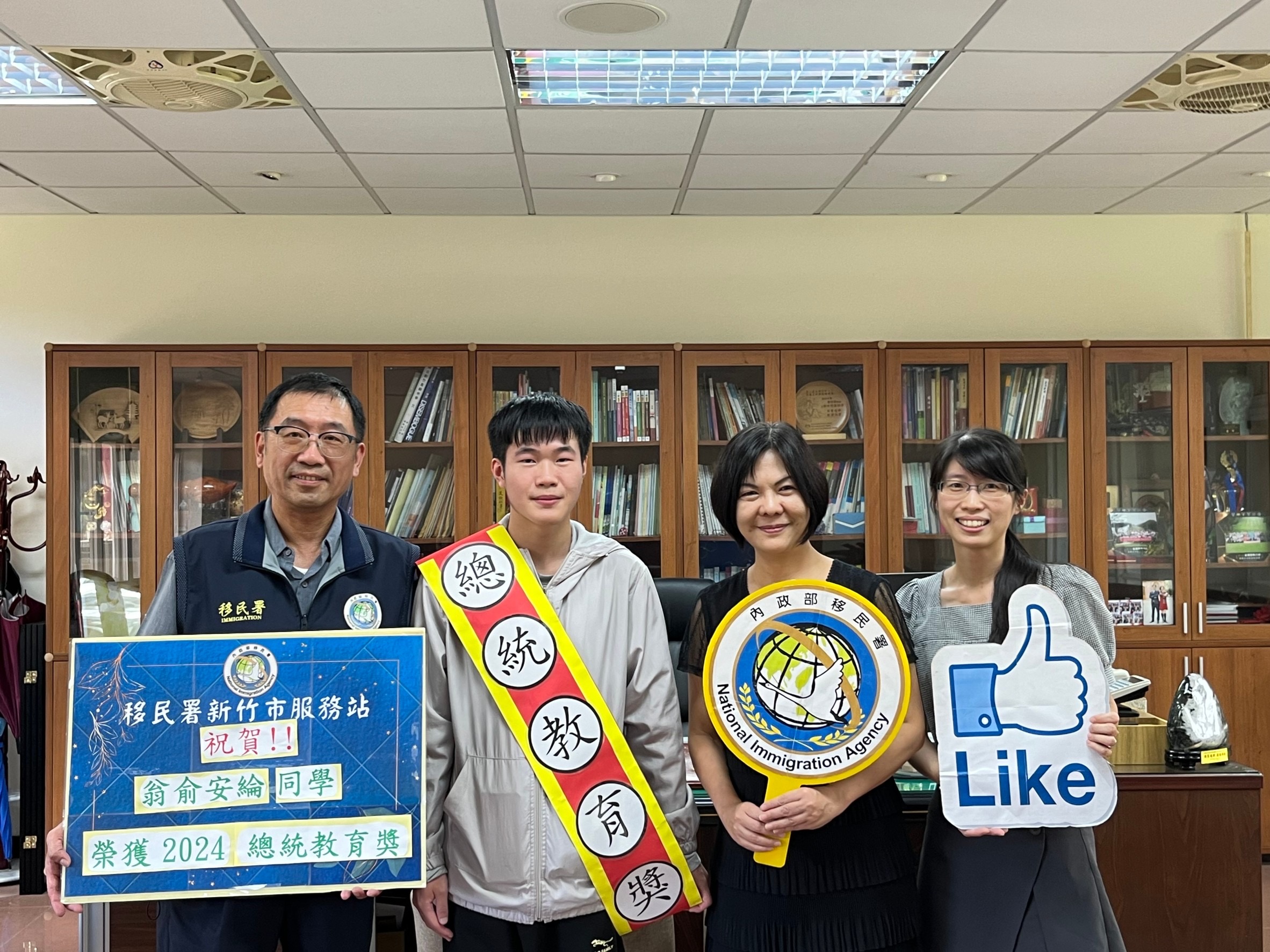 新竹高中生翁俞安綸逆境中自學成才，榮獲2024總統教育獎 