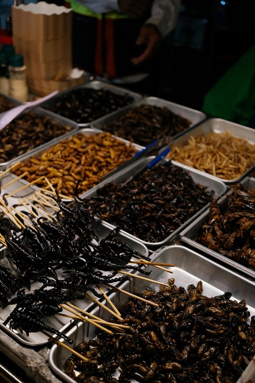 Fried insects are on menus in Singapore. /PEXELS