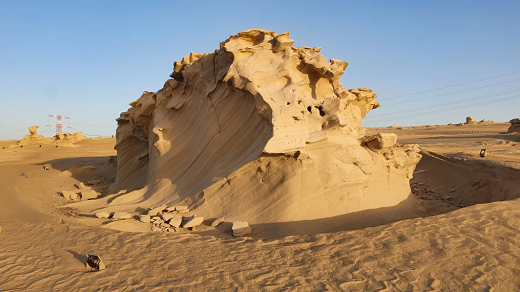 The fossil dunes were formed over thousands of years.  Barry Neild/CNN