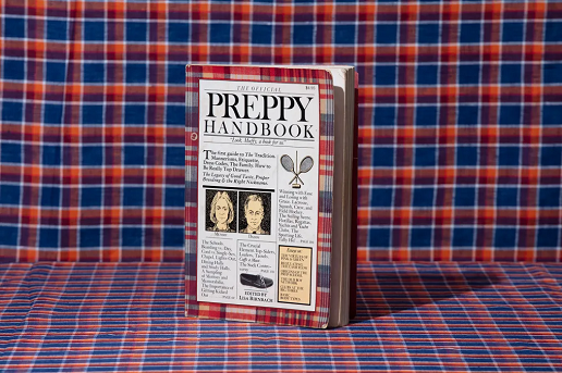 A madras print lines the border of "The Official Preppy Handbook," which was published in 1980 and sold more than a million copies Tony Cenicola/The New York Times/Redux