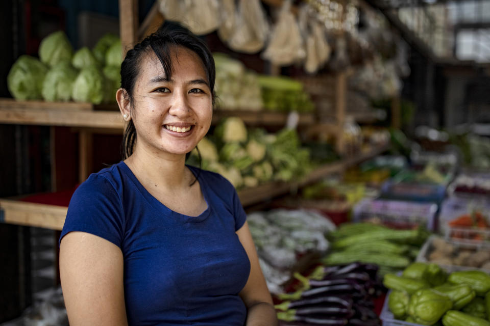 Ana Patricia Non is a young entrepreneur who started the community pantry movement. Image courtesy of Bloomberg. 