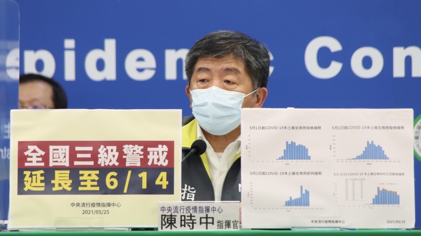 Dịch bệnh chưa có dấu hiệu thuyên giảm, Đài Loan ra thông báo kéo dài cảnh báo dịch bệnh cấp độ 3 đến ngày 14/6. (Nguồn ảnh:《TVBS新聞網》)