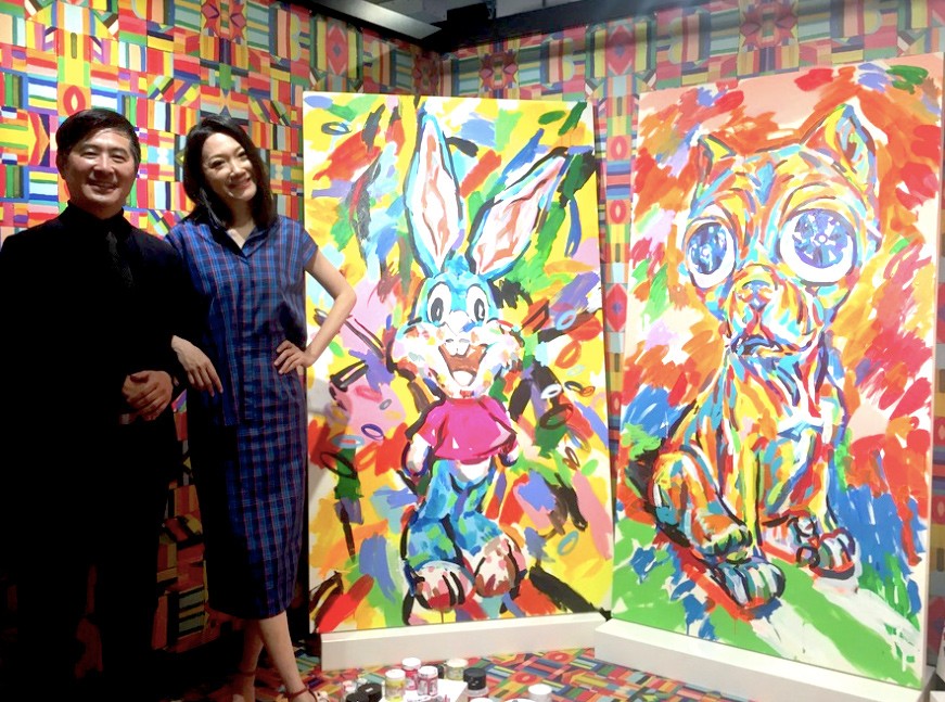 台創董事長張基義（左）及曲家瑞（右）作品（照片來源：台灣英文新聞Lyla）