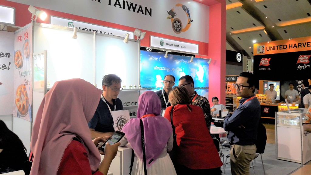 Taiwan Pavilion in the “2019 Jakarta International Food Exhibition” (source: TAITRA)