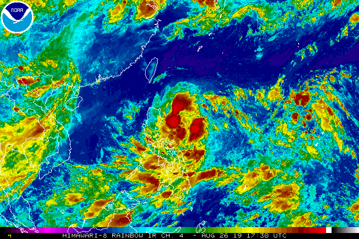 Periphery of Tropical Storm Podul likely to begin bringing rain to Taiwan by Thursday