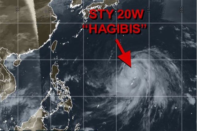 Typhoon Hagibis (international name) is forecast to enter the Philippine area of responsibility by Friday.