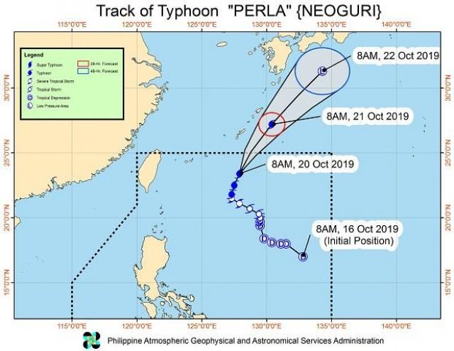Photo Caption: Route of Typhoon ‘Perla’ Attribute: Philippine Atmospheric Geophysical and Astronomical Service Administration 