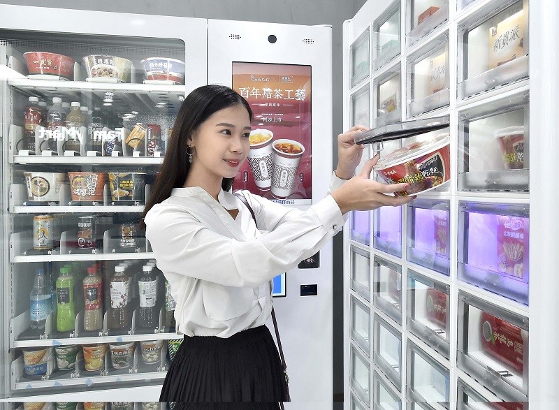 Taiwanese convenience stores introducing AI. (By CNA photo)