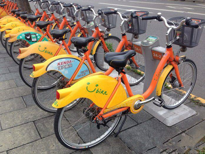 Youbike bicycle system in Taipei. Attribute: CNA