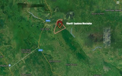 Satellite map of Shariff Saydona Mustapha, Maguindanao (Photo courtesy of 6ID)