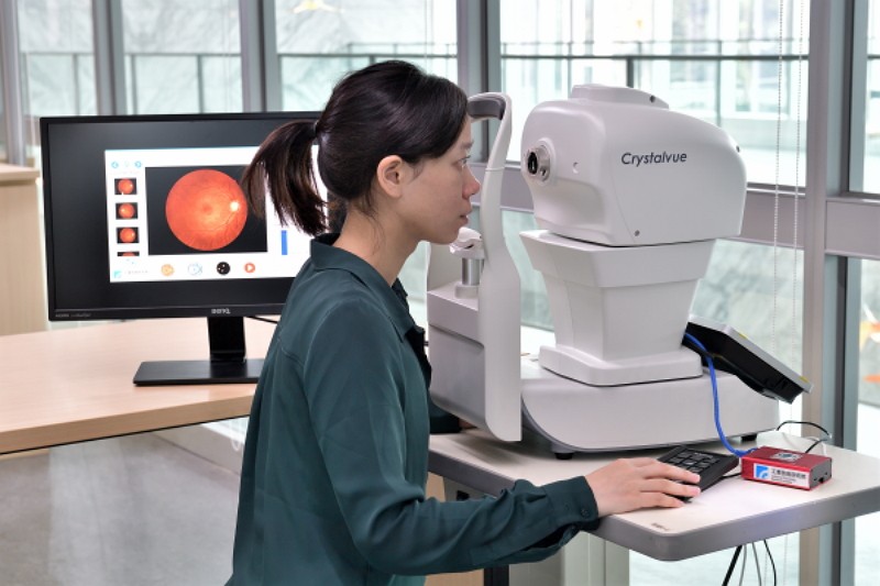 AI-based vision examination system for diabetes patients (ITRI photo)