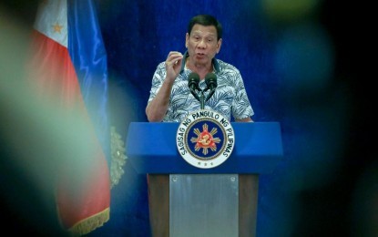 President Rodrigo R. Duterte holds a press conference at Malacañan Palace on Tuesday night (Nov. 19, 2019).. (Presidential photo by Toto Lozano)