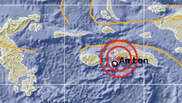 7 Kali Gempa Guncang Ambon Maluku Hari Ini